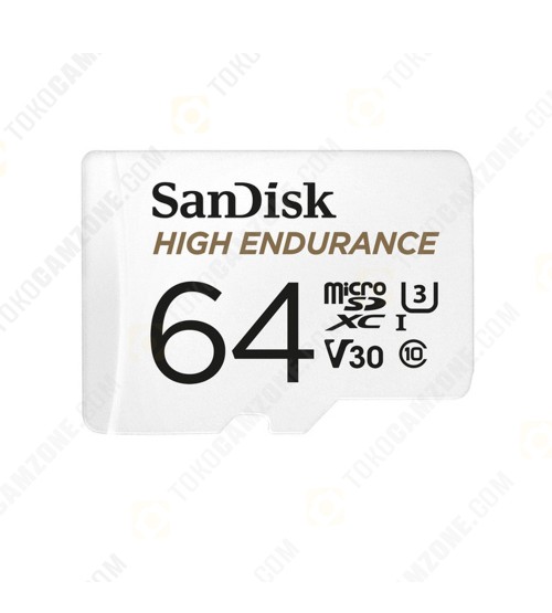 Sandisk 64GB High Endurance UHS-I microSDXC Memory Card with SD Adapter